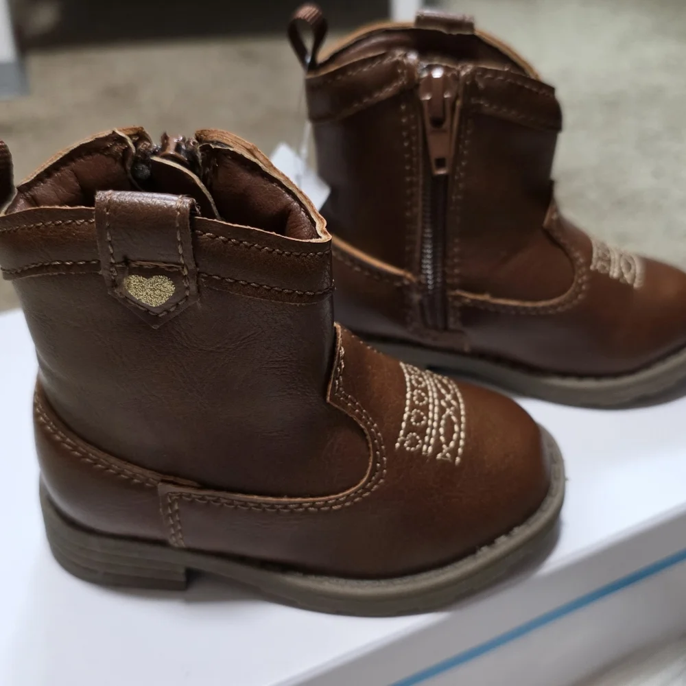 NWT Carter's Delilah Cowboy Boots- 4 Toddler